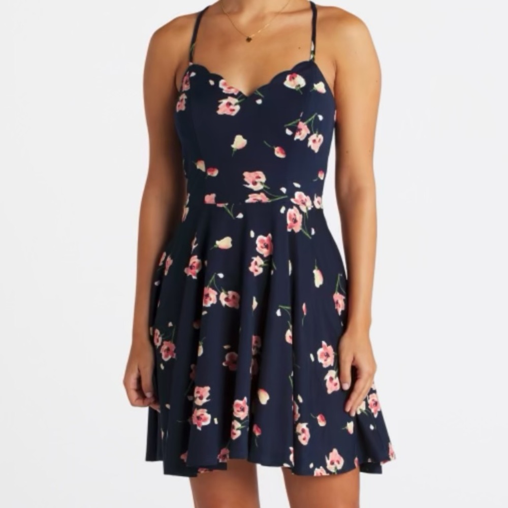 NWT The General Good Sonya Knit Scalloped Dress